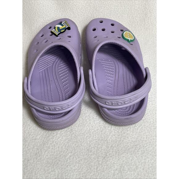 Crocs Classic Clog Closed Toe Purple Slingback Jr 2 - Picture 3 of 5